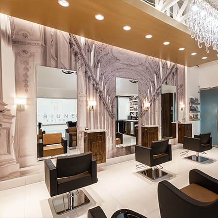 Interior of the Triune Salon studio